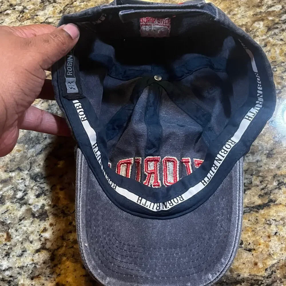 Florida Original 1845 Hat Gray Adjustable Strapback Embroidered‎ Logo Cap